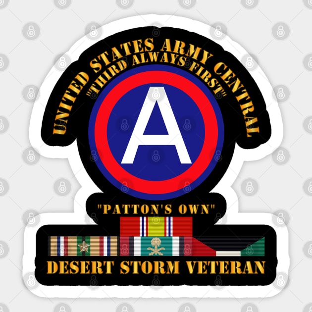 US Army Central -Third Army - Desert Storm Veteran Sticker by twix123844